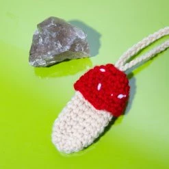 Misc. Handmade Crochet Mushroom Stash Bag
