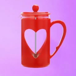 Couplet Coffee Heart French Press $50 OR LESS