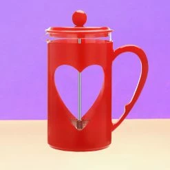 Couplet Coffee Heart French Press $50 OR LESS