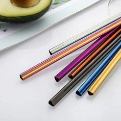Misc. Sale Heart Shaped Stainless Steel Straw Assorted