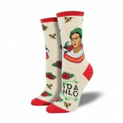 Socksmith Kahlo Portrait - Women's Novelty Socks $10 Or Less