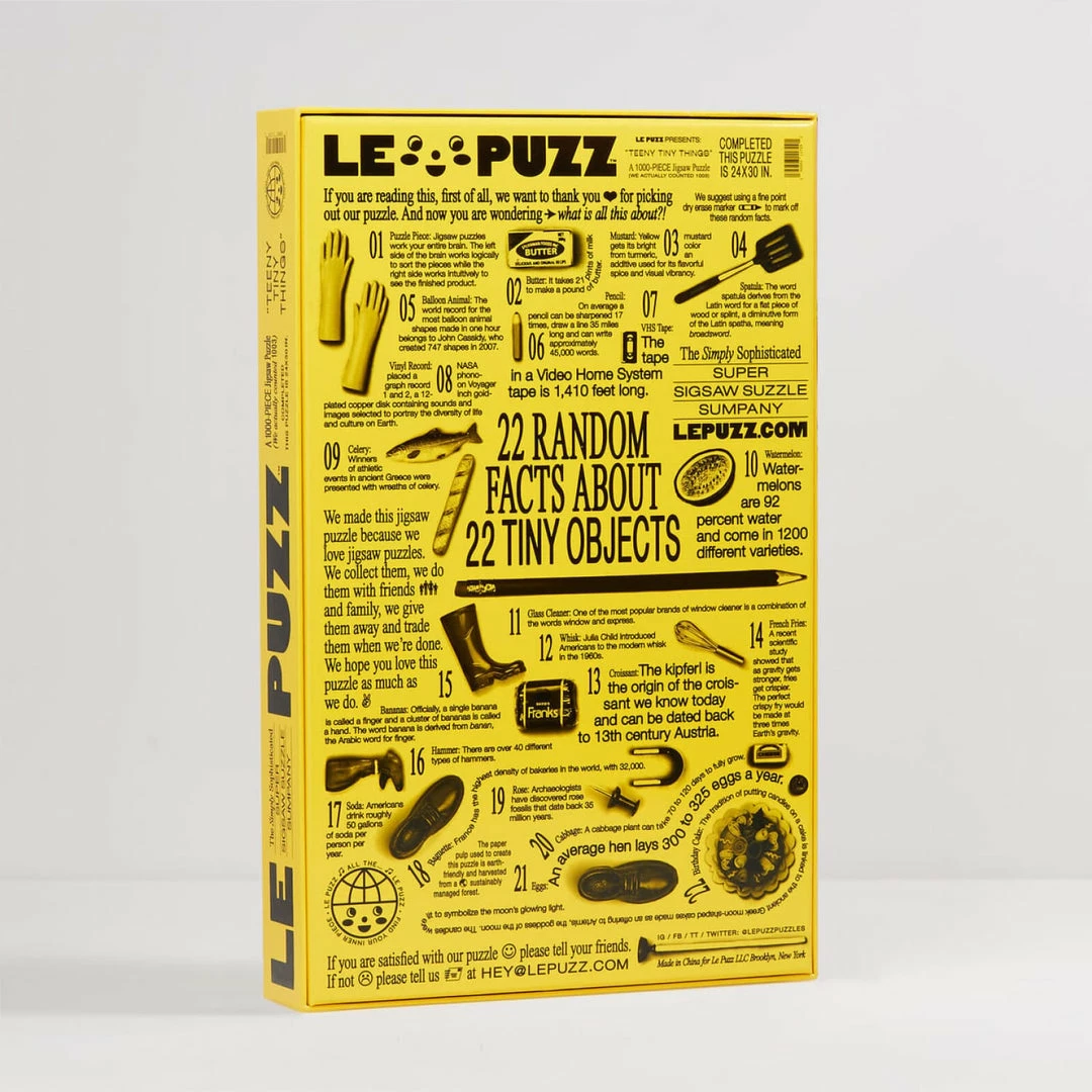 Deals 🔔 Le Puzz 1000 Piece Puzzle - Teeny Tiny Things 🌟 6 Le Puzz 1000 Piece Puzzle - Teeny Tiny Things