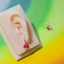 Misc. $20 OR LESS! Magic Toadstool Mushroom Earrings