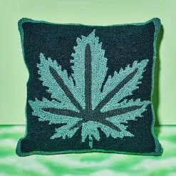Misc. Mary Jane Hook Throw Pillow - Teal