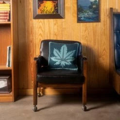 Misc. Mary Jane Hook Throw Pillow - Teal