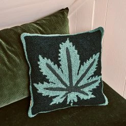 Misc. Mary Jane Hook Throw Pillow - Teal