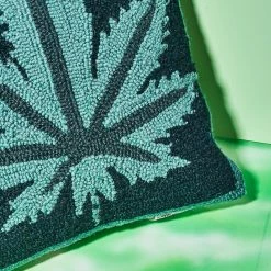 Misc. Mary Jane Hook Throw Pillow - Teal