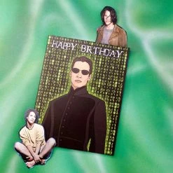 The Found $10 Or Less The Matrix Neo Happy Birthday Card