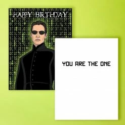 The Found $10 Or Less The Matrix Neo Happy Birthday Card
