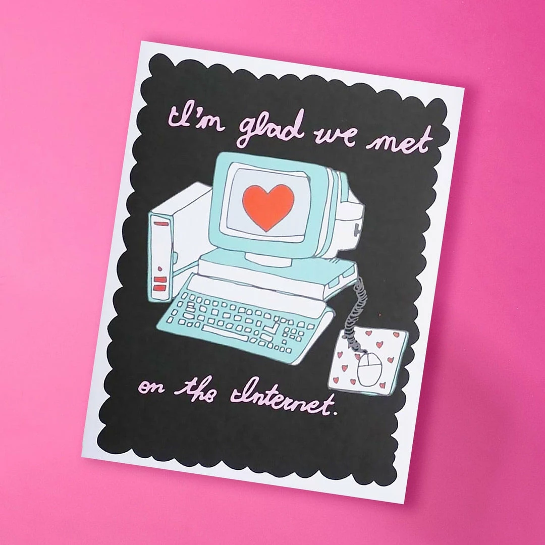 Cheapest ✨ Ash + Chess Sale Met On The Internet Greeting Card 😀 3 Ash + Chess Sale Met On The Internet Greeting Card