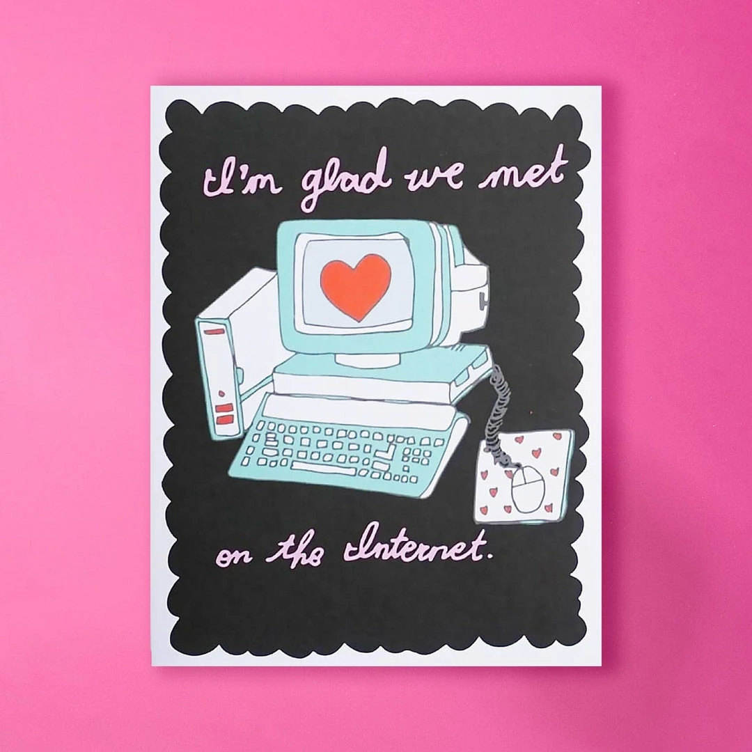 Cheapest ✨ Ash + Chess Sale Met On The Internet Greeting Card 😀 4 Ash + Chess Sale Met On The Internet Greeting Card