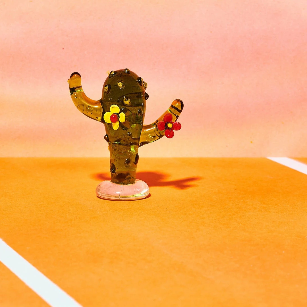 Wholesale ๐ Misc. Mini Cactus Glass Figurine ๐ 9 Misc. Mini Cactus Glass Figurine