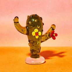 Misc. Mini Cactus Glass Figurine