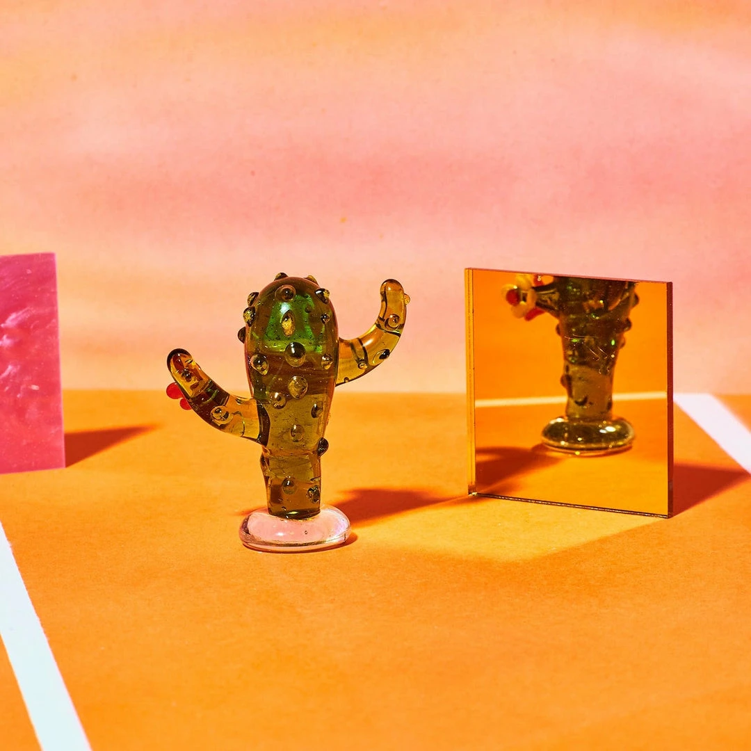 Wholesale ๐ Misc. Mini Cactus Glass Figurine ๐ 11 Misc. Mini Cactus Glass Figurine