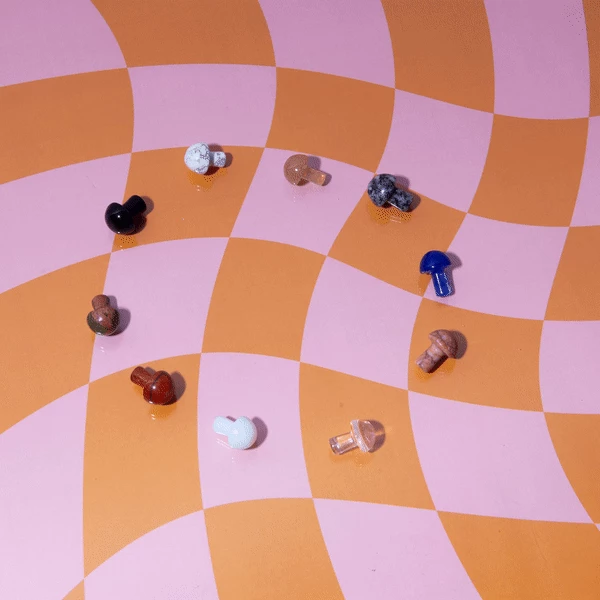 Wholesale ๐ Misc. Mini Mushroom Crystal ๐ 4 Misc. Mini Mushroom Crystal