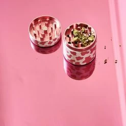 Misc. Mini Pink Cow Print Grinder