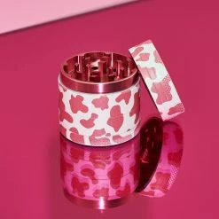 Misc. Mini Pink Cow Print Grinder