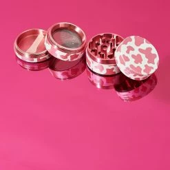 Misc. Mini Pink Cow Print Grinder