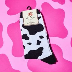 Socksmith $10 Or Less Moo Cow Print - Women's Novelty Socks