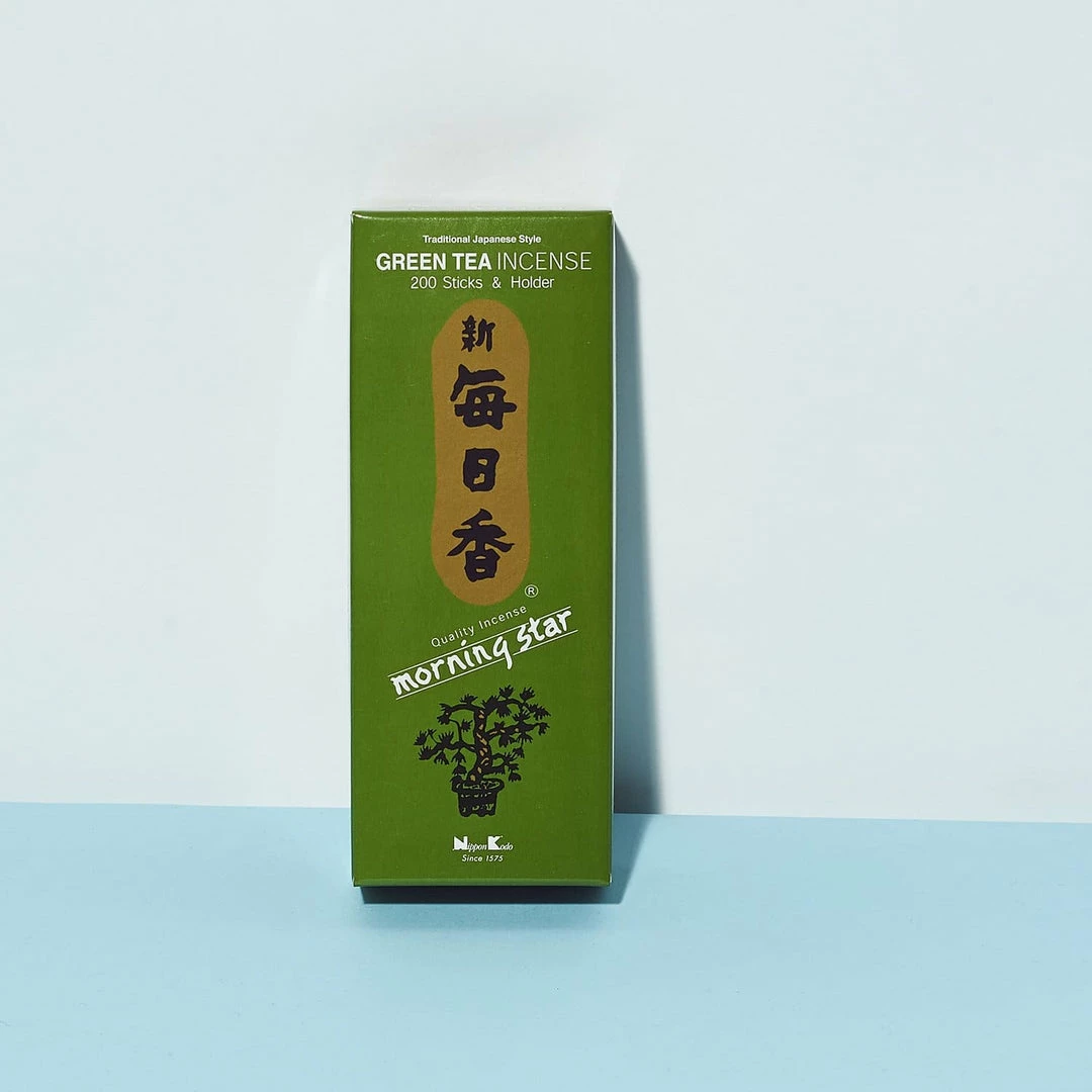 Best Sale 🎁 Nippon Kodo $10 Or Less Morning Star Incense 200 Sticks - Green Tea 😍 3 Nippon Kodo $10 Or Less Morning Star Incense 200 Sticks - Green Tea