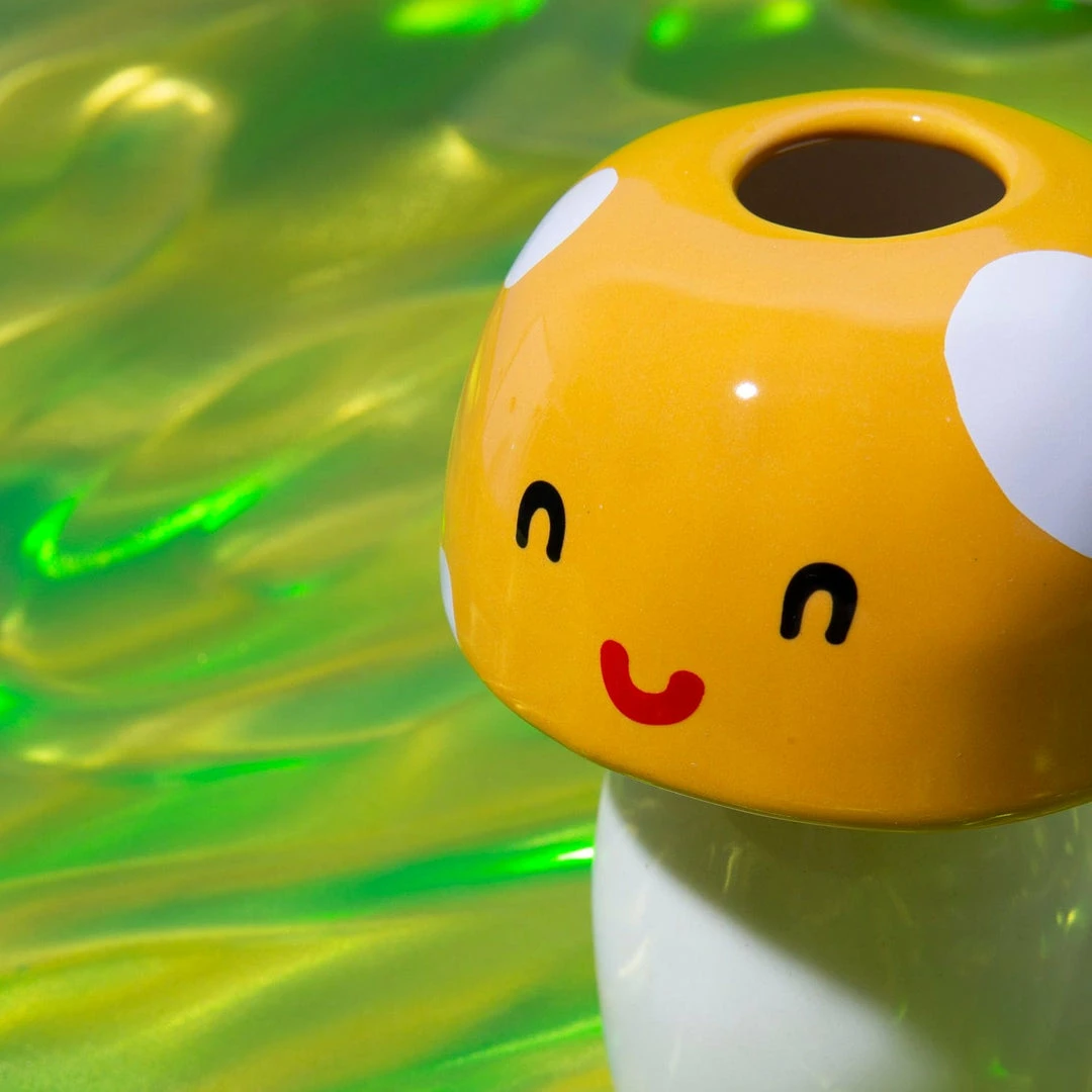 Promo 🥰 Rompotodo Mushroom Ceramic Vase - Orange Sale 🥰 4 Rompotodo Mushroom Ceramic Vase - Orange Sale