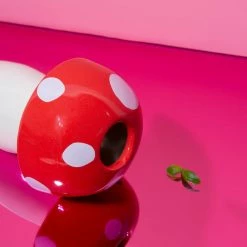 Rompotodo Mushroom Ceramic Vase - Red
