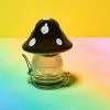 Brand new โญ Misc. Sale Mushroom Glass Stash Jar - Black ๐ 2 Misc. Sale Mushroom Glass Stash Jar - Black