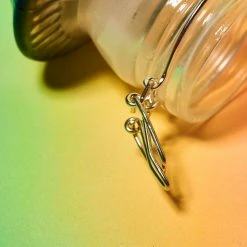 Misc. Sale Mushroom Glass Stash Jar - Black