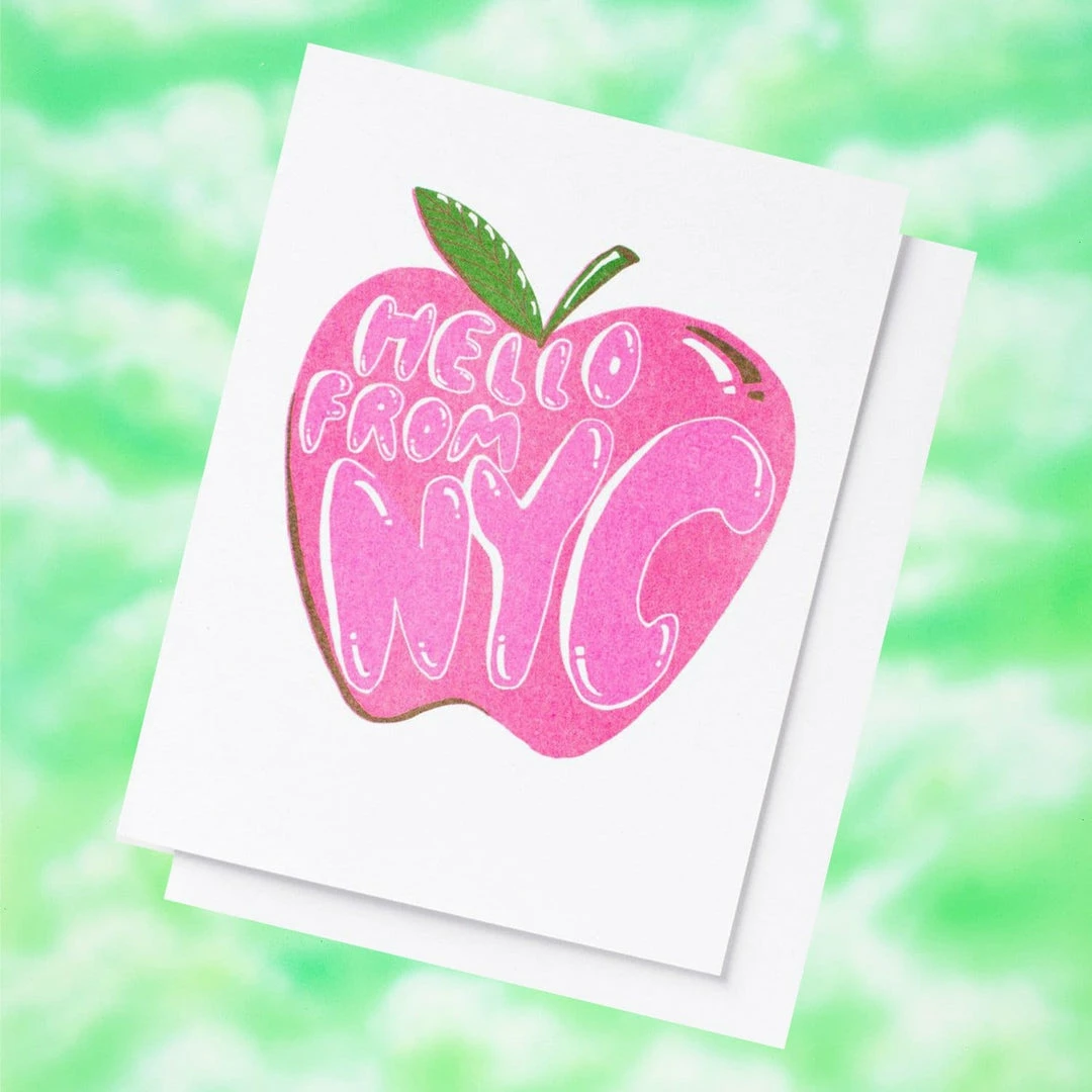 Budget ๐ Yellow Owl Workshop Hello From NYC - Risograph Greeting Card $10 Or Less ๐ 4 Yellow Owl Workshop Hello From NYC - Risograph Greeting Card $10 Or Less