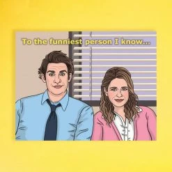 The Found The Office Jim & Pam Greeting Card Sale