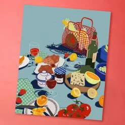 Elie Hess Picnic Art Print $50 OR LESS