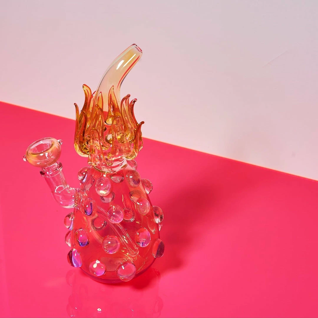Discount 👍 Misc. For Stoners Pineapple Beaker - Fumed Pink 🎁 5 Misc. For Stoners Pineapple Beaker - Fumed Pink