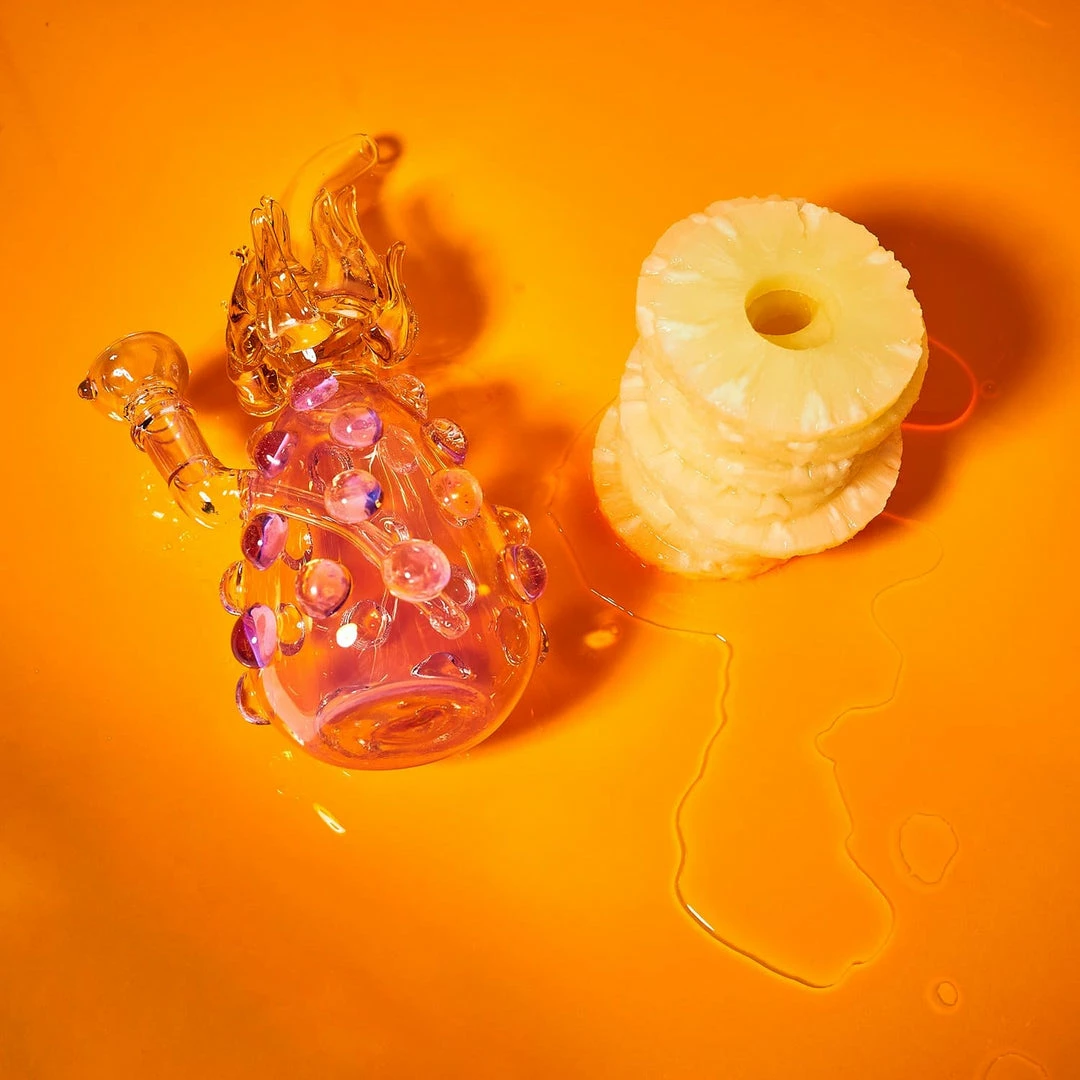 Discount 👍 Misc. For Stoners Pineapple Beaker - Fumed Pink 🎁 10 Misc. For Stoners Pineapple Beaker - Fumed Pink