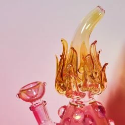 Discount 👍 Misc. For Stoners Pineapple Beaker - Fumed Pink 🎁 14 Misc. For Stoners Pineapple Beaker - Fumed Pink