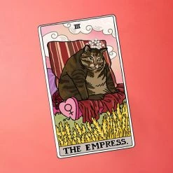 Ping Hatta Studio Ping Hatta Sticker - Tarot Cat The Empress