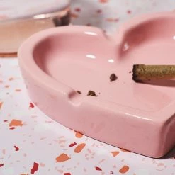 Misc. Pink Heart Ashtray