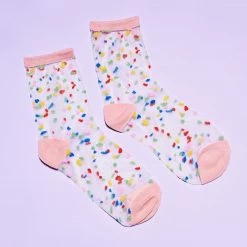 Poketo Sheer Confetti Socks