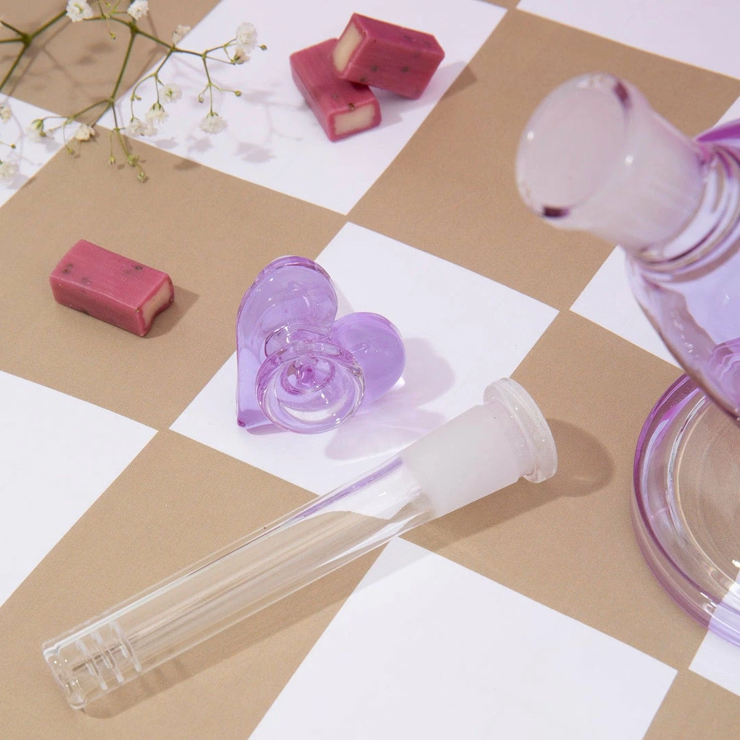 Best deal ⌛ Misc. Purple Glass Heart Beaker Sale ✨ 10 Misc. Purple Glass Heart Beaker Sale