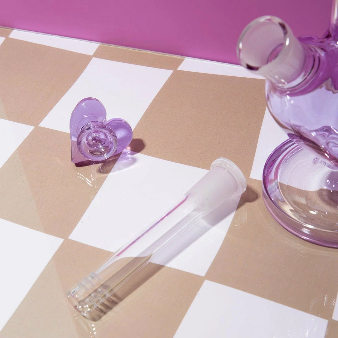 Best deal ⌛ Misc. Purple Glass Heart Beaker Sale ✨ 9 Misc. Purple Glass Heart Beaker Sale