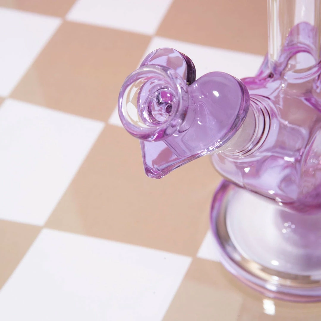 Best deal ⌛ Misc. Purple Glass Heart Beaker Sale ✨ 6 Misc. Purple Glass Heart Beaker Sale