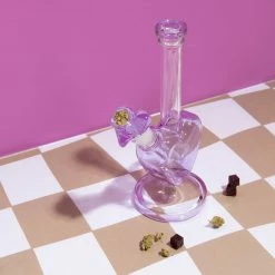 Best deal ⌛ Misc. Purple Glass Heart Beaker Sale ✨ 12 Misc. Purple Glass Heart Beaker Sale