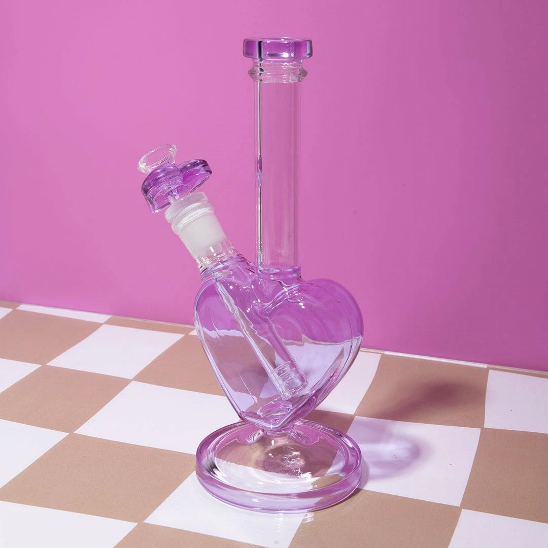 Best deal ⌛ Misc. Purple Glass Heart Beaker Sale ✨ 8 Misc. Purple Glass Heart Beaker Sale