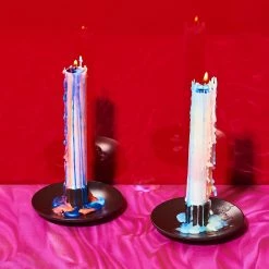 Misc. $10 Or Less Rainbow Drip Taper Candles