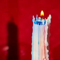 Misc. $10 Or Less Rainbow Drip Taper Candles