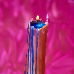 Misc. $10 Or Less Rainbow Drip Taper Candles