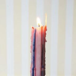 Misc. $10 Or Less Rainbow Drip Taper Candles
