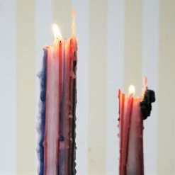 Misc. $10 Or Less Rainbow Drip Taper Candles