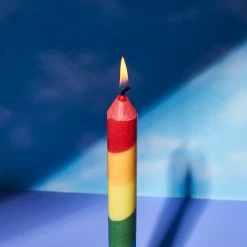 Misc. Rainbow Taper Set - 4 Candles