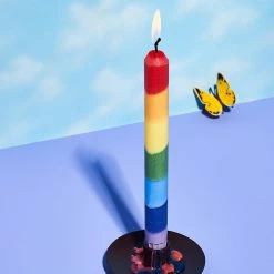 Misc. Rainbow Taper Set - 4 Candles