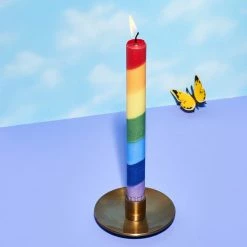 Misc. Rainbow Taper Set - 4 Candles